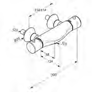 KLUDI AMBIENTA bateria termostatyczna natryskowa ścienna