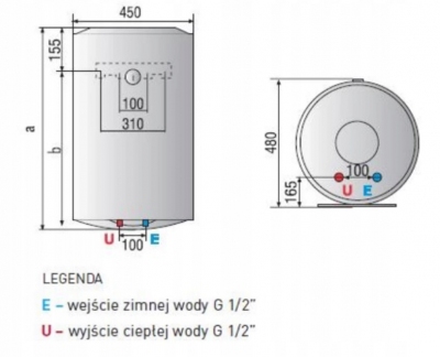 ARISTON Podgrzewacz elektryczny bojler PRO1 R 50 litrów