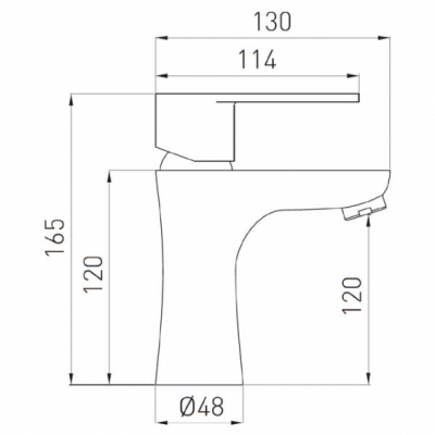 FERRO ALGEO bateria umywalkowa stojąca BAG2