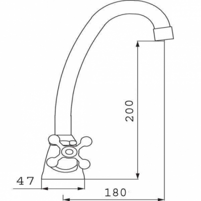 FERRO Bateria zlewozmywakowa stojąca RETRO