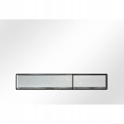 BLUE RAFA M08V1 GLASS przycisk spłukujący SZKŁO BIAŁE / CHROM