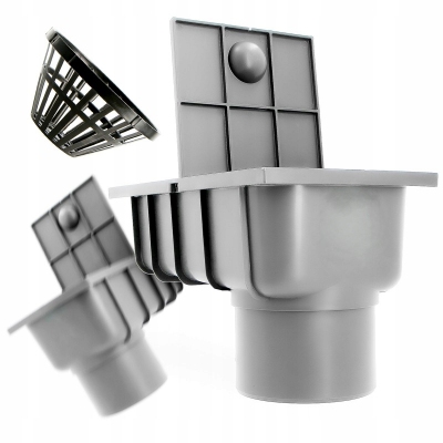 DES wpust osadnik podrynnowy SZARY 110 mm - 125 mm