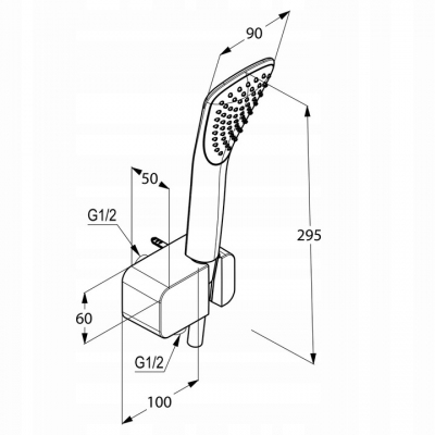 KLUDI AMEO zestaw podtynkowy prysznicowy natryskowy