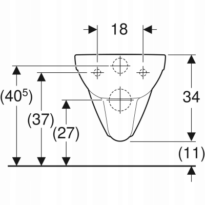 Geberit Selnova Comfort miska wisząca WC dla niepełnosprawnych RIMFREE