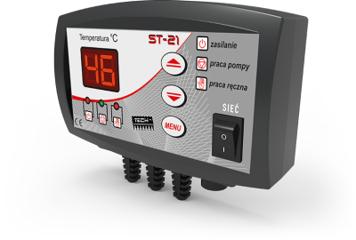 TECH ST-21 sterownik do pompy C.O. Z WYŚWIETLACZEM