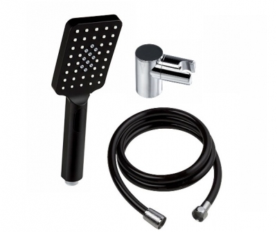 VALVEX DALI BLACK zestaw wannowo - natryskowy CZARNY/ CHROM