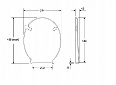 KOŁO NOVA PRO BEZ BARIER deska sedesowa M30119