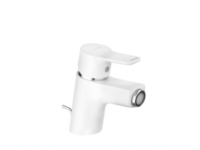 KLUDI PURE&EASY jednouchwytowa bateria bidetowa BIAŁA