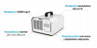 TECH OTS-15 ozonator , generator ozonu dezynfekcja