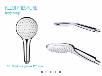 KLUDI FRESHLINE zestaw natryskowy 1S na drązku 60 cm  CHROM