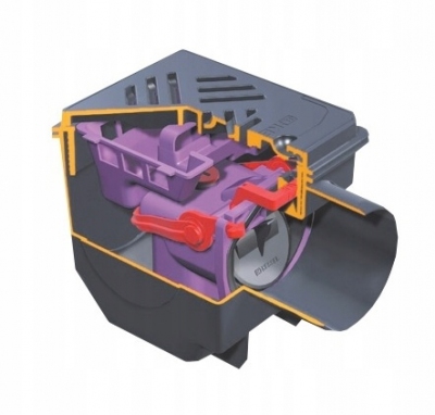 KESSEL Drehfix Wpust piwniczny z zaworem zwrotnym
