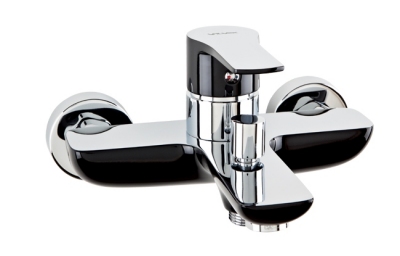 VALVEX DALI BLACK (AMADEO) Bateria wannowa ścienna