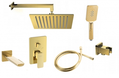 VALVEX LOFT GOLD zestaw podtynkowy wannowy ZŁOTY