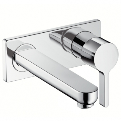 HANSGROHE Metris S Jednouchwytowa bateria umywalkowa DN15, montaż ścienny, z wylewką dł. 225 mm