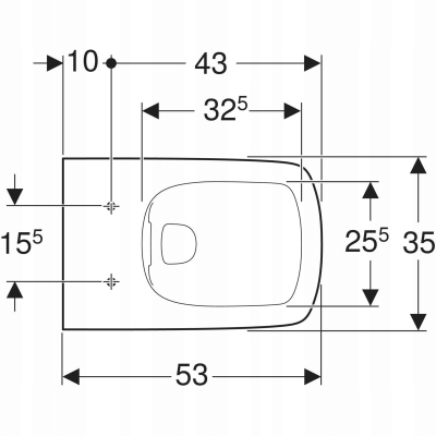 Geberit Selnova Square Rimfree miska wisząca WC bezkołnierzowa 500.275.01.1