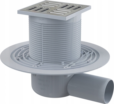 AlcaPlast Kratka ściekowa 105x105/50 mm odpływ boczny APV1321