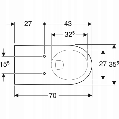 Geberit Selnova Comfort miska wisząca WC dla niepełnosprawnych 501.044.00.7
