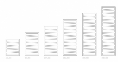 TERMA grzejnik łazienkowy ZIG ZAG 500 x 1070 mm BIAŁY podłączenie środkowe Z8