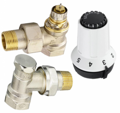 DANFOSS ZESTAW TERMOSTATYCZNY Z GŁOWICA PANDA KĄTOWY