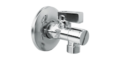 VALVEX ANGEL PLUS zawór kulowy kątowy chromowany z ﬁltrem 1/2 x 1/2