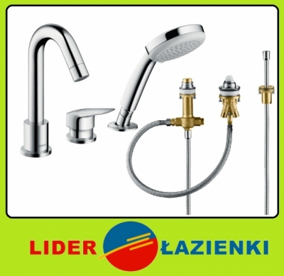 HANSGROHE LOGIS bateria wannowa 3-otworowa kompletna