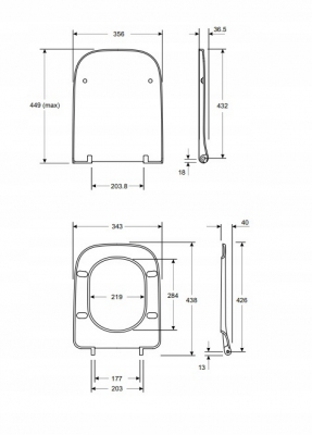 KOŁO MODO Deska sedesowa antybakteryjna, wolnoopadająca z tworzywa Duroplast