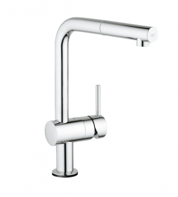 GROHE Minta Touch Elektroniczna jednouchwytowa bateria zlewozmywakowa z wyciąganą wylewką CHROM