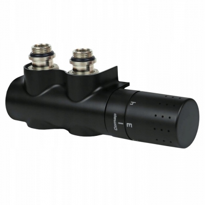 COMAP zawór termostatyczny 50 mm z głowicą CZARNY