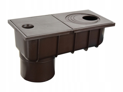 DES wpust osadnik podrynnowy BRĄZOWY 110 mm-125 mm