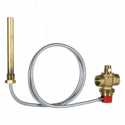 RESIDEO TS131-3/4A Termiczne zabezpieczenie odpływowe, z kapilarą 1,3 m