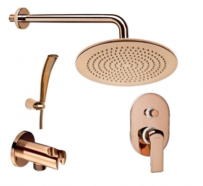 VALVEX Aurora Rose Gold zestaw podtynkowy natryskowy