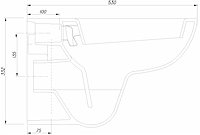 KOŁO MISKA USTĘPOWA LEJOWA NOVA PRO, WISZĄCA