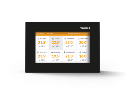 TECH M-8E  Bezprzewodowy panel kontrolny do listwy L-8 (montaż podtynkowy)