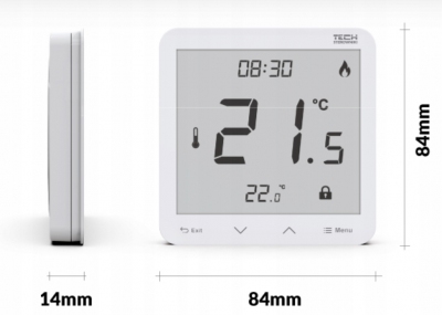 TECH R-10S PLUS dedykowan regulator pokojowy BIAŁY