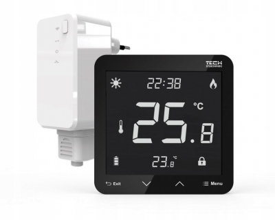 TECH ST-297 v2 bezprzewodowy regulator pok. CZARNY