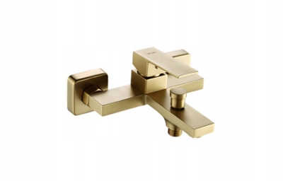 VALVEX ARS BRUSHED GOLD Bateria wannowa ścienna