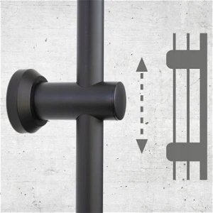 DEANTE BORO Deszczownica 3-funkcyjna z baterią mieszaczową CZARNA NER_N1RK