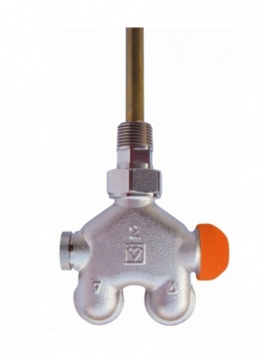 HERZ zawór termostatyczny 4-drog grzejnikowy VUA40 katowy