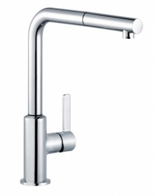 KLUDI L-INE S bateria kuchenna obrotowa, wyciągana wylewka CHROM