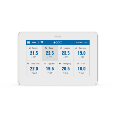 TECH M-9R PRZEWODOWY PANEL KONTROLNY Z MODUŁEM WiFi (montaż podtynkowy)