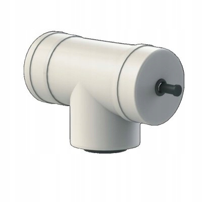 ALMEVA-LIK trójnik rewizyjny koncentryczny redukcyjny DN 60/100-80/125