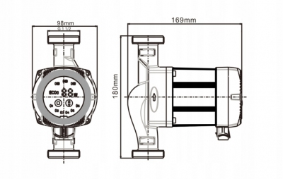 IBO pompa obiegowa C.O. BETA2 25-40/180 ELEKTRONI