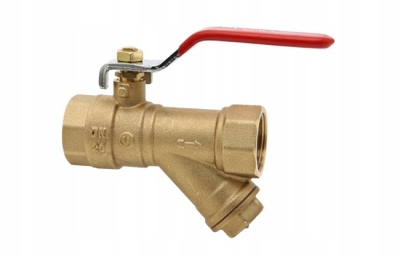 Valvex OPTI zawór kulowy z filtrem skośnym 1 cal