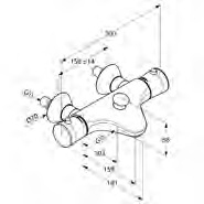 KLUDI AMBIENTA bateria termostatyczna wannowa ścienna