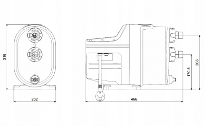 GRUNDFOS Pompa HYDROFOR SCALA1 3-35 hydroforowa
