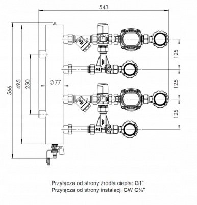 AFRISO Zestaw mieszający ze sprzęgłem hydraulicznym BPS 911 AP
