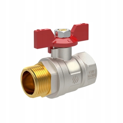 ARCO SENA zawór kulowy wodny 1 cal GW / GZ DN25 z motylkiem 753605