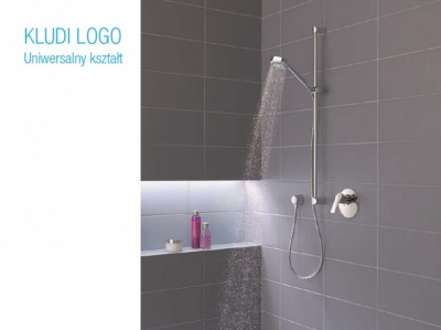 KLUDI LOGO zestaw natryskowy 1S na drążku 60 cm CHROM