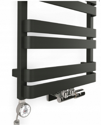 TERMA Grzejnik WARP T COTONN 720X500 CZARNY MAT