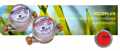 ECOMESS Wodomierz jednostrumieniowy 1/2 Picoflux 1,6 m3/h do wody zimnej